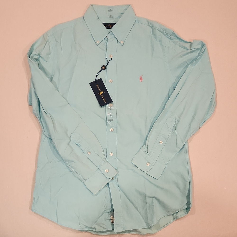 Polo by Ralph Lauren Men's Light Blue Shirt